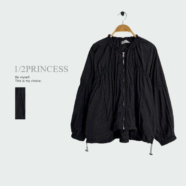 防風花領設計款外套 