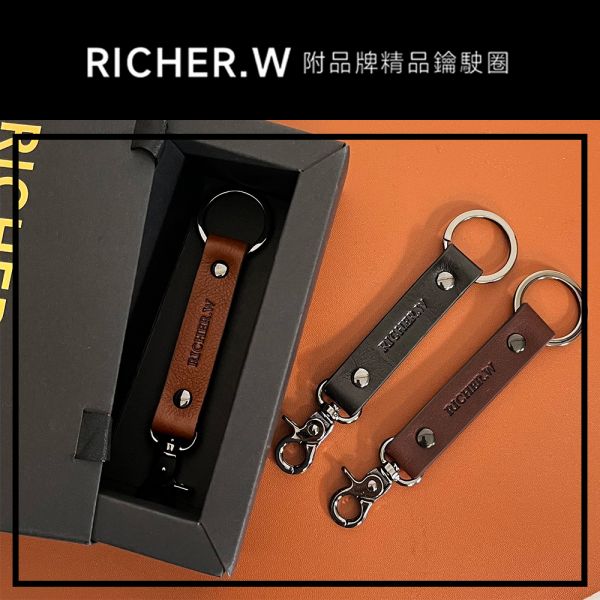 RICHER.W格多男士真皮短夾禮盒組 