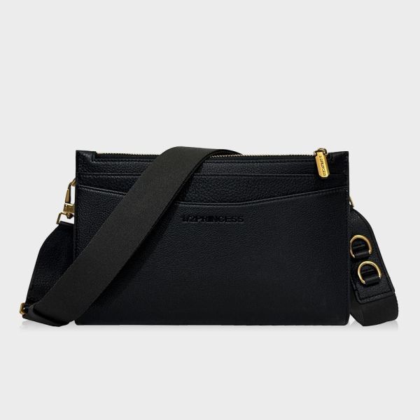 精品館甩紋牛皮分寸系統斜背包 