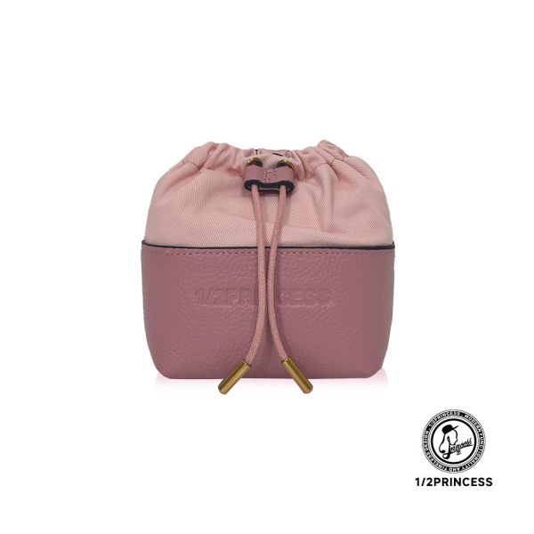 精品館甩紋牛皮奶霜泡芙萬用小水桶 