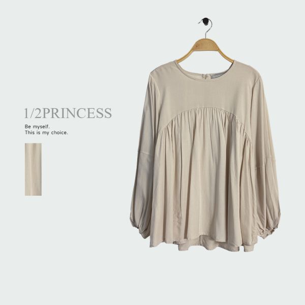 棉麻造型澎澎衫 