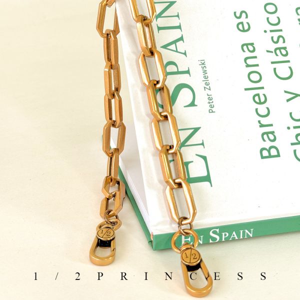 品牌鎏金鍊條萬用帶 