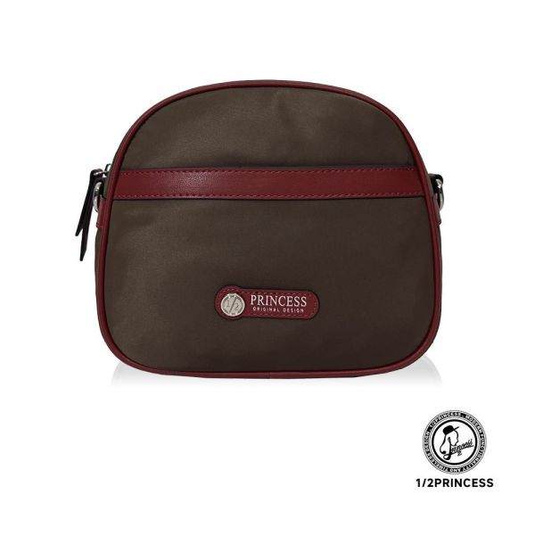 尼龍雙拼饅頭斜背包 