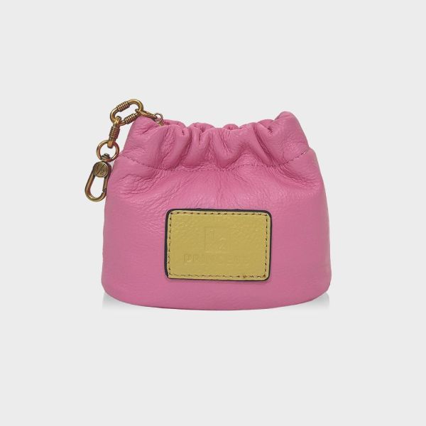 精品館甩紋牛皮奶福雙色小斜背 