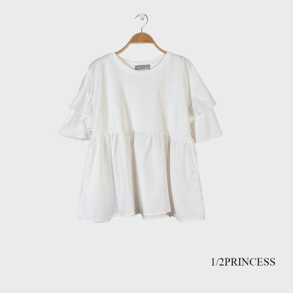 棉質拼接娃娃造型T 