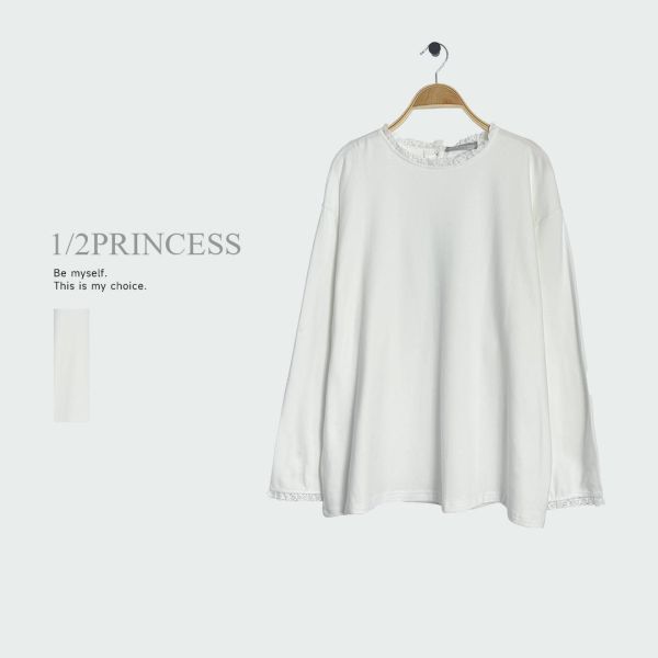 柔棉日系燒花邊T 