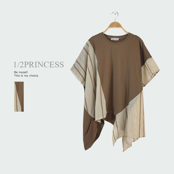 不規則拼接造型T 