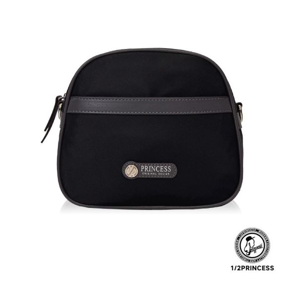 尼龍雙拼饅頭斜背包 