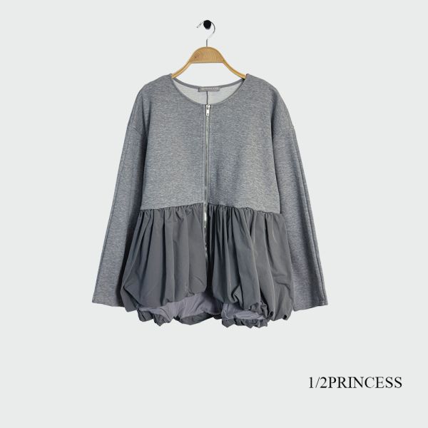 棉質南瓜拉鍊外套 