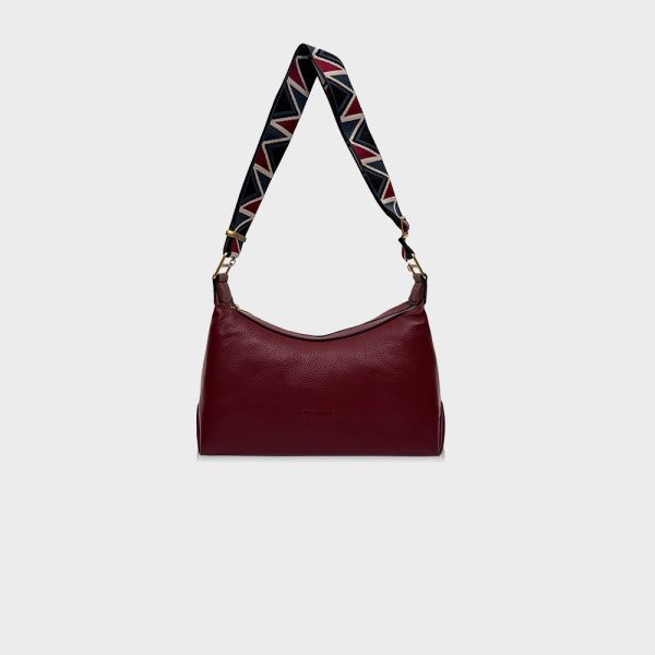 精品館甩紋牛皮阿瑪拉斜背包 