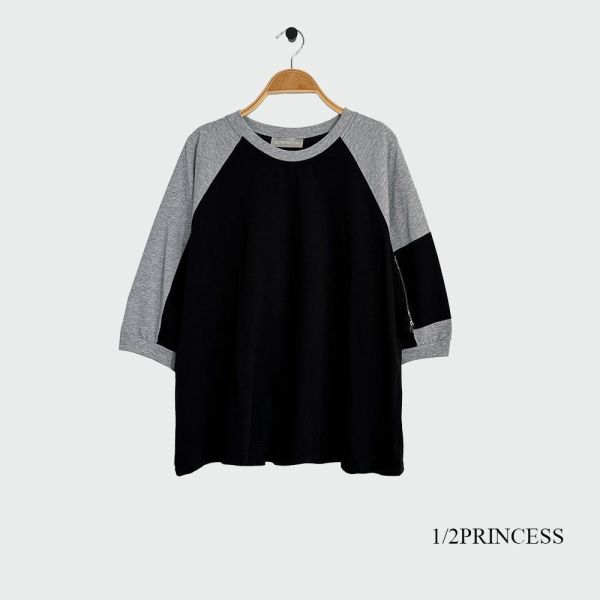 棉質撞色造型T 