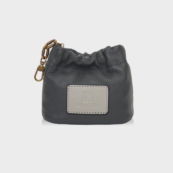 精品館甩紋牛皮奶福雙色小斜背 