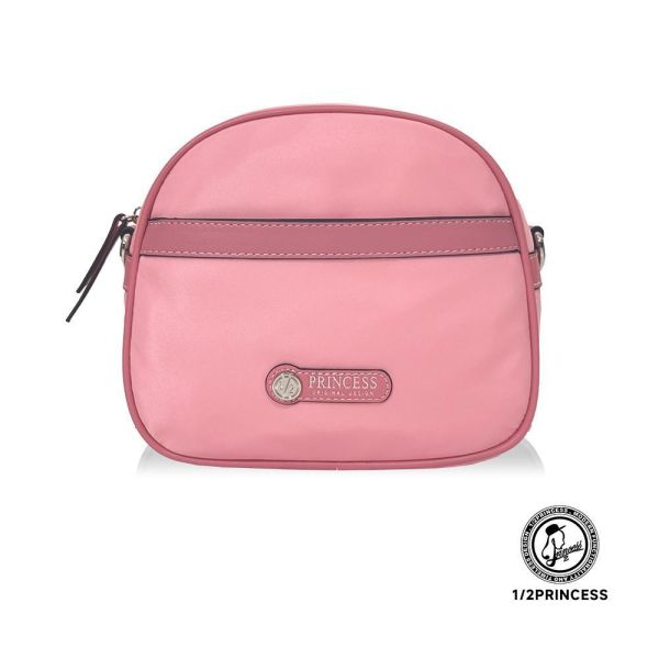 尼龍雙拼饅頭斜背包 