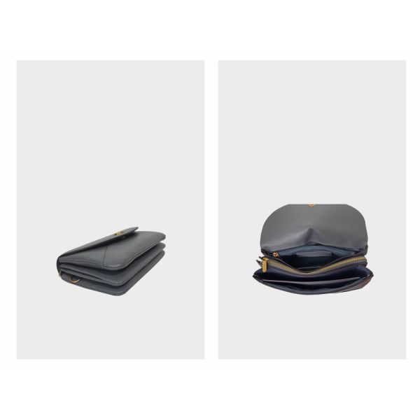 精品館甩紋牛皮理性分頁小斜背 