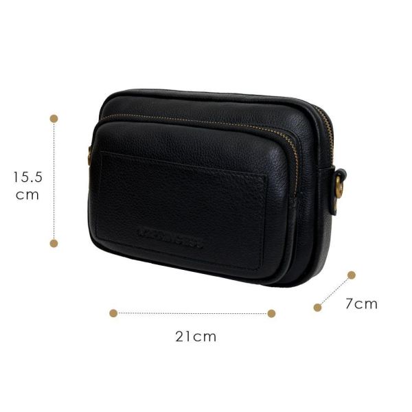 精品館甩紋牛皮方塊酥斜背包 