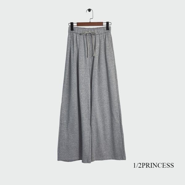 厚磅棉舒適長寬褲 