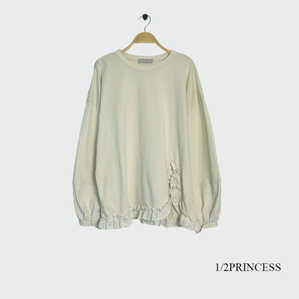 棉質日系不規則花邊T 