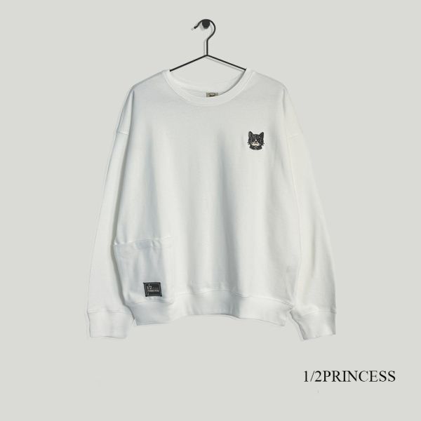 品牌半醬口袋大學T 