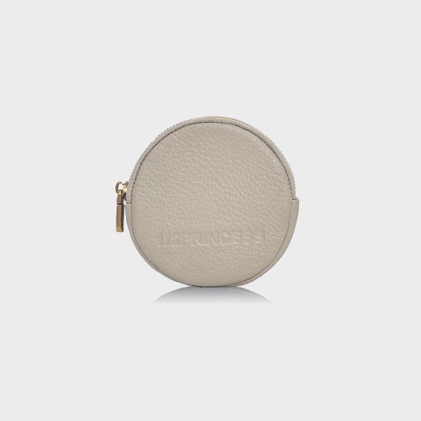 精品館甩紋牛皮MINI圓餅萬用掛包 