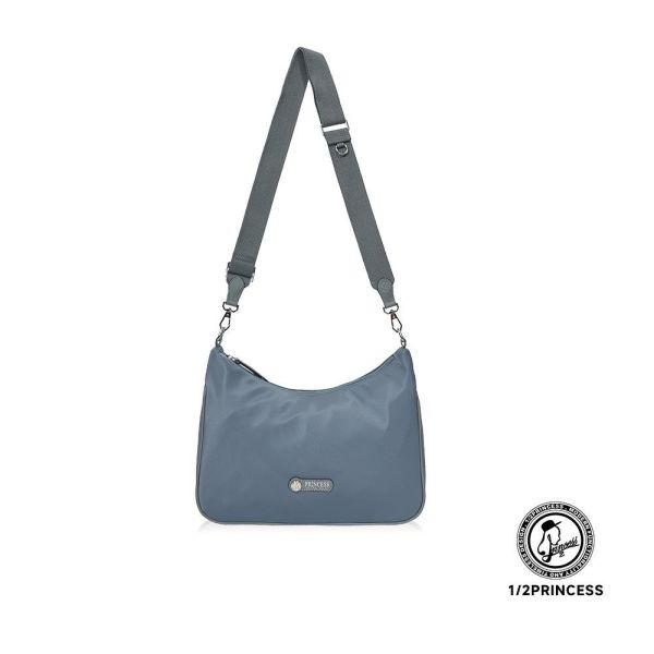 尼龍撞色月弧斜背包 