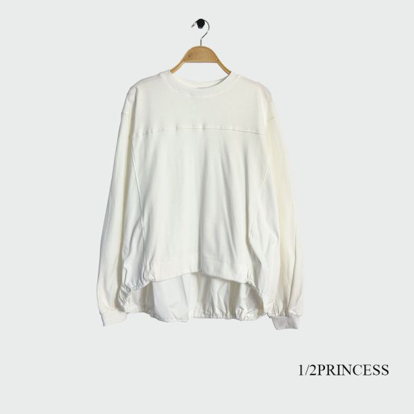 設計款下束口大學T 