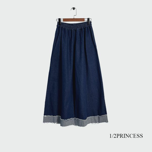 厚磅日系彩條褲角長寬褲 