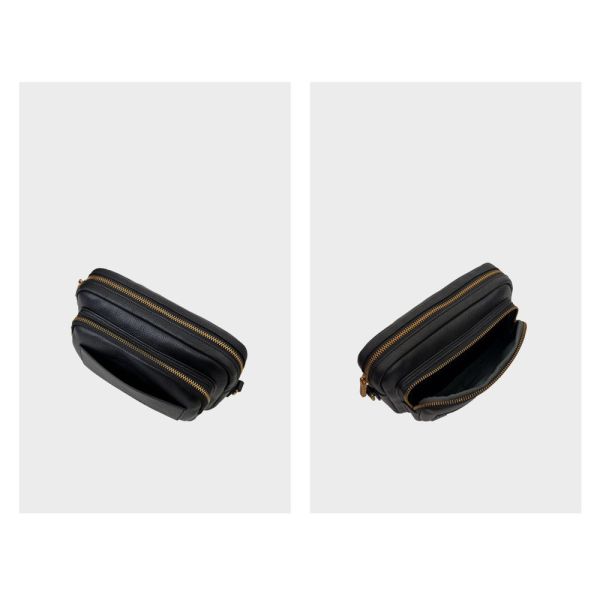 精品館甩紋牛皮方塊酥斜背包 