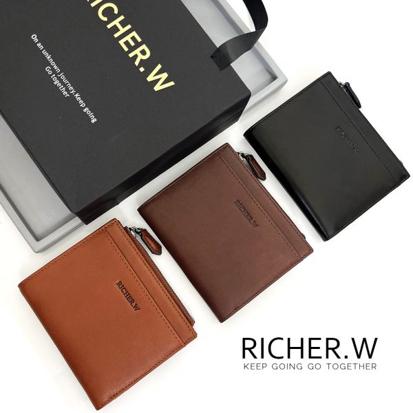 RICHER.W戴納男士中短夾禮盒組 