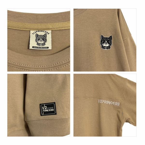 品牌半醬口袋大學T 