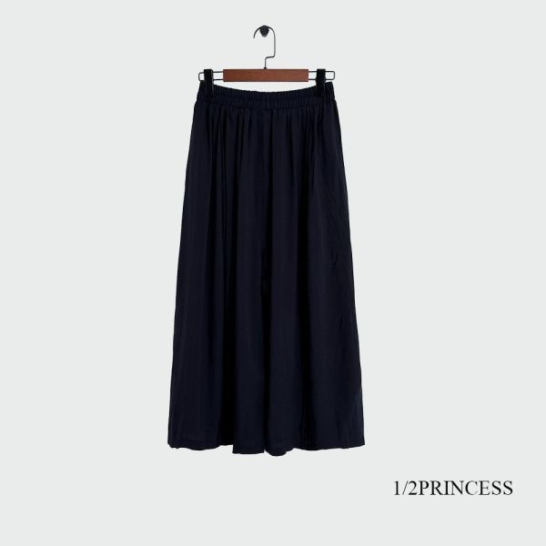 軟棉麻簡約寬褲 