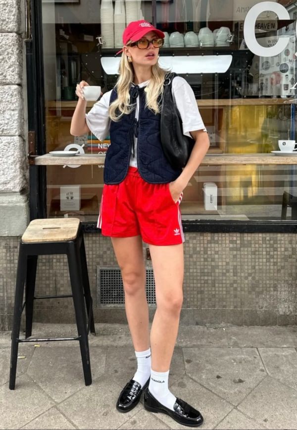 ADIDAS 三線條紋短褲 