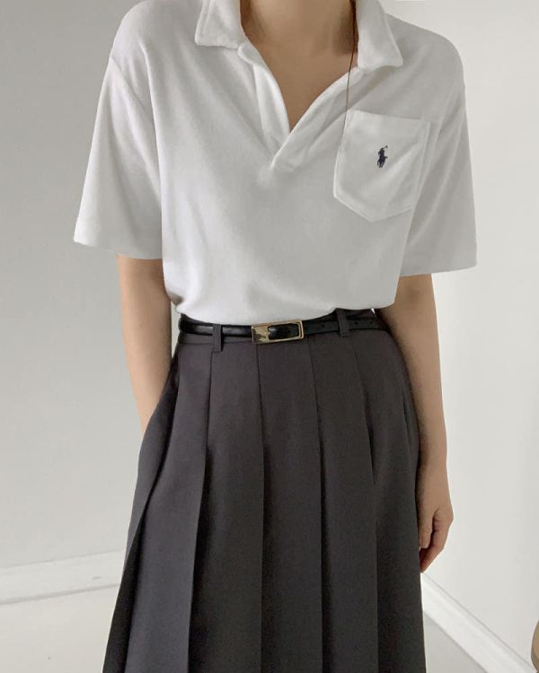 RALPH LAUREN 毛巾布短T 