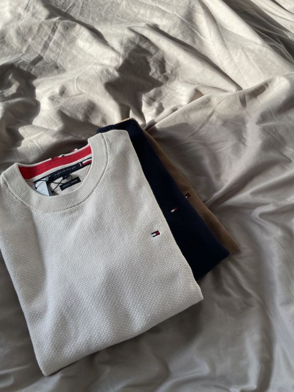 現貨*Tommy hilfiger 華夫格細針織毛衣 
