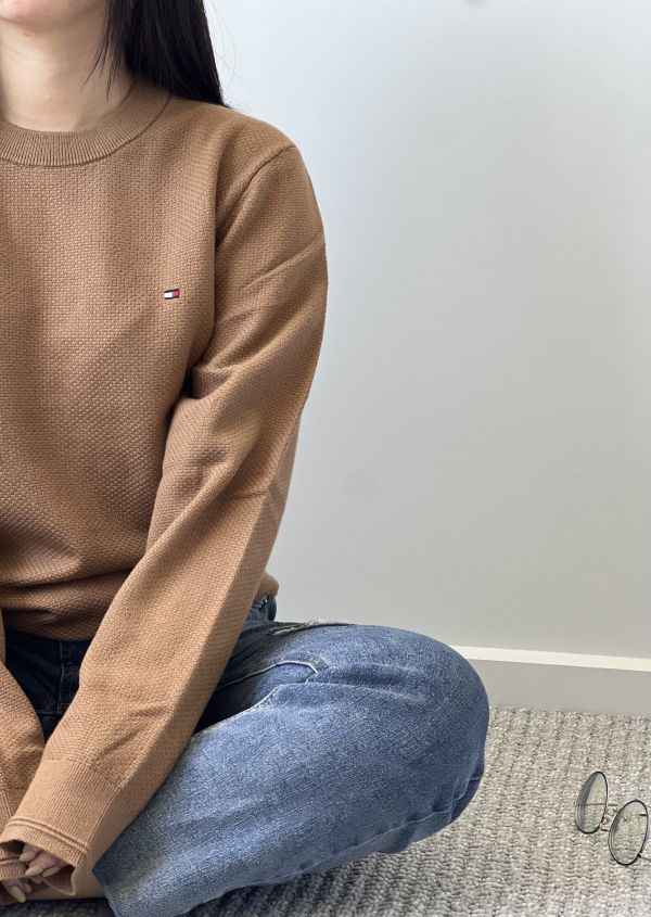 現貨*Tommy hilfiger 華夫格細針織毛衣 