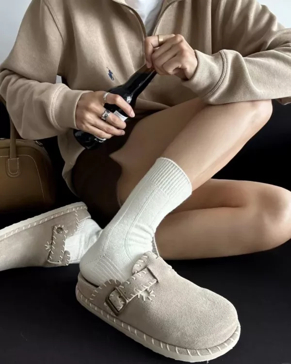西班牙設計師品牌COOL CHAP撞色 縫線 包頭勃肯鞋 
