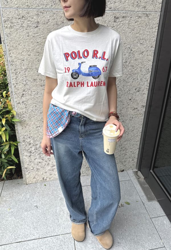 RALPH LAUREN 摩托車T 
