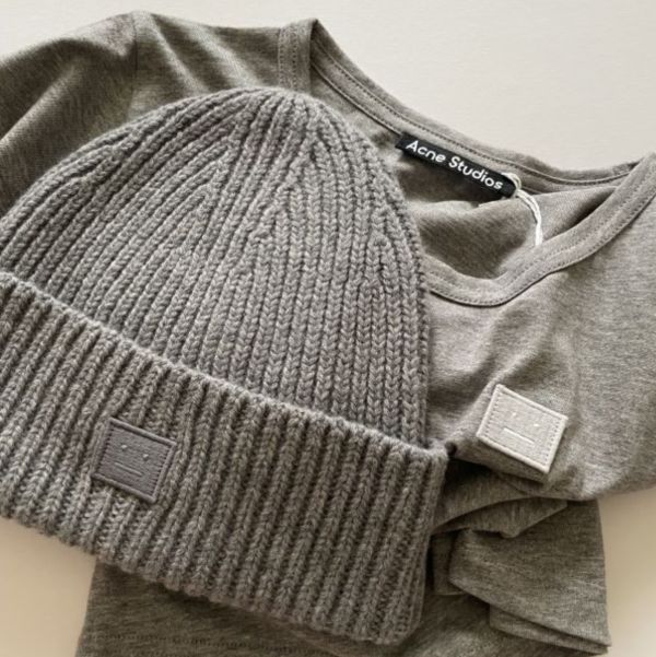 Acne Studios kids 毛帽 