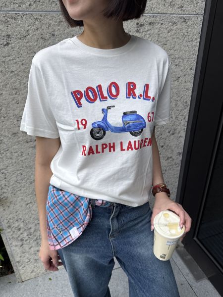 RALPH LAUREN 摩托車T 