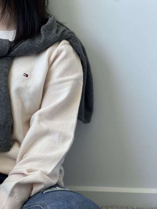 現貨*Tommy hilfiger 華夫格細針織毛衣 