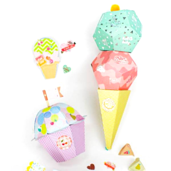 Sweet, Colorful and FUN!Surprise in! Ice cream cone 