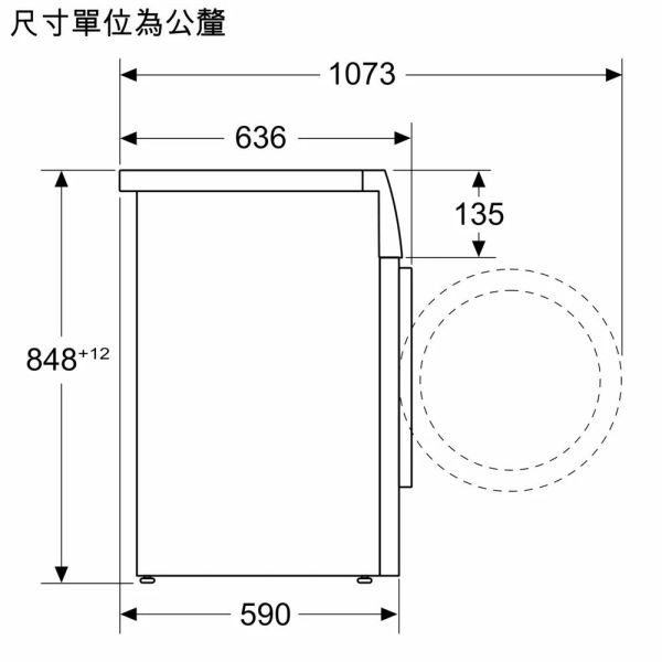 【BOSCH】10公斤去漬抗敏滾筒洗衣機 (WGA15200TC) 