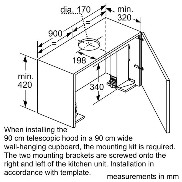 【BOSCH博世】90公分 隱藏式排油煙機 (DFS098K54) 