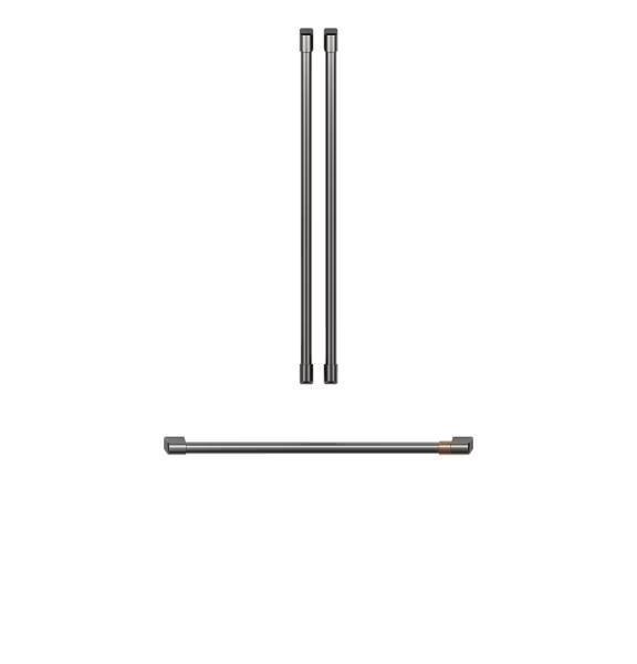 【GE奇異】Café™法式對開門冰箱把手套件 - 拉絲黑色 Brushed Black ( CXLB3H3PMBT) 