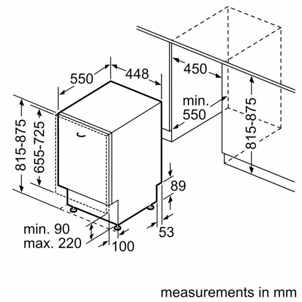 【BOSCH博世】45公分 9人份 全嵌式洗碗機  (SPV2IKX00X) BOSCH,博世,獨立式,14人份,110V,60公分,洗碗機