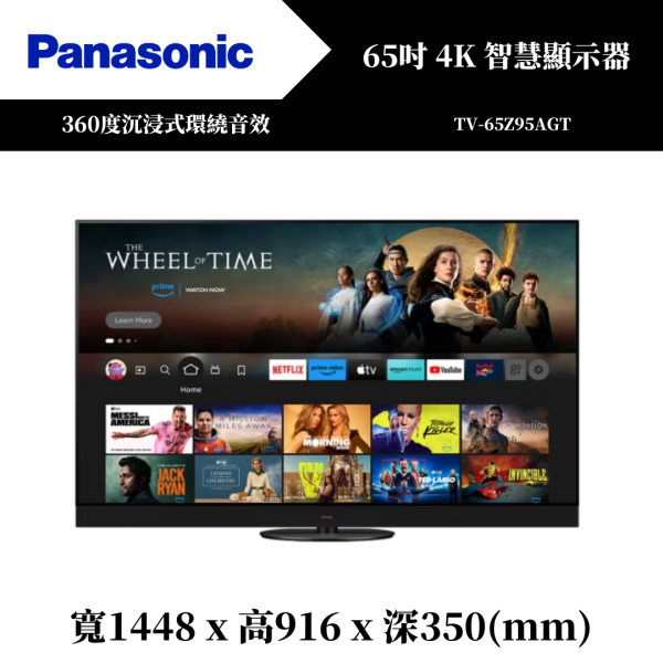 國際牌 Panasonic 4K 智慧顯示器(TV-65Z95AGT) 