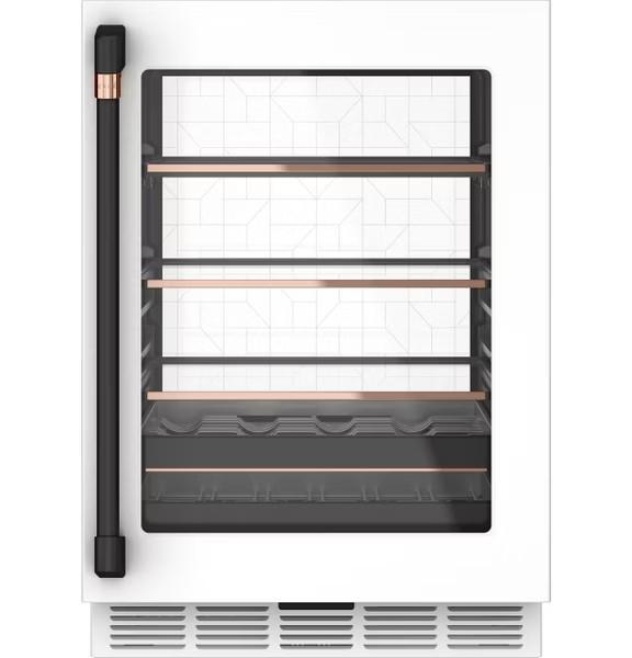 【GE奇異】Café™ 46瓶嵌入式雙溫酒櫃 - 霧面黑色 Flat Black (CXQW1H1PPFB) 