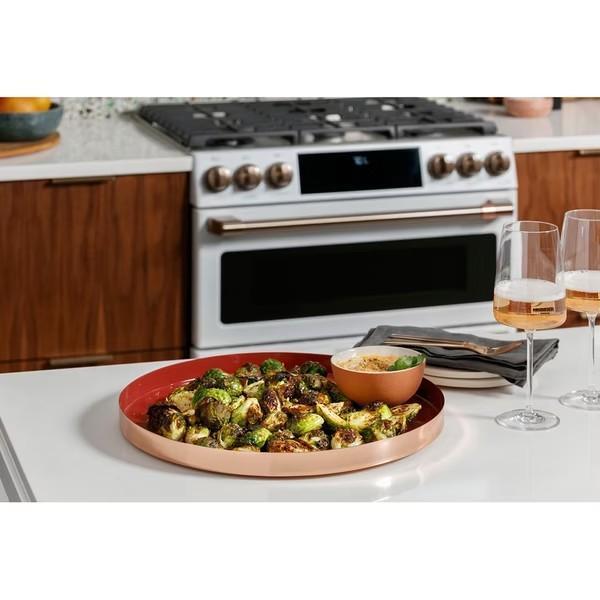 【GE奇異】Café™30吋瓦斯型智慧六口雙層爐連烤 (CGS750P4MW2) 