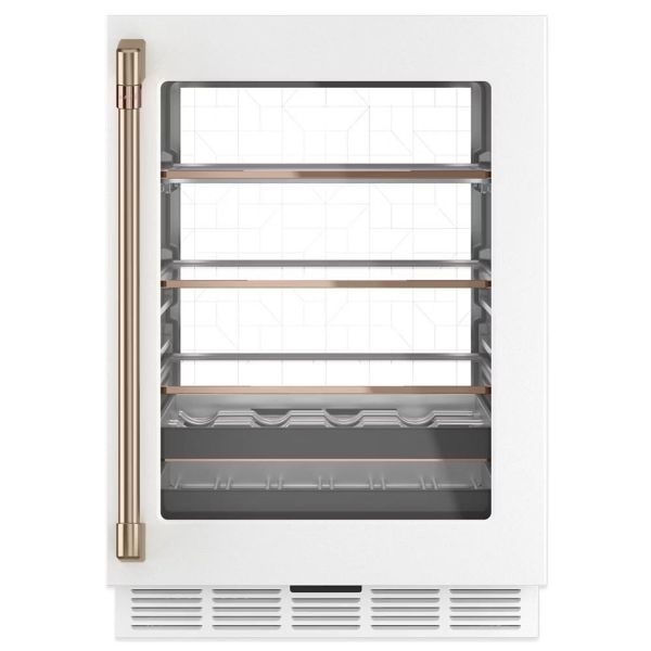 【GE奇異】Café™ ENERGY STAR®126罐/14瓶大容量紅酒飲料櫃 (CCP06BP4PW2) 