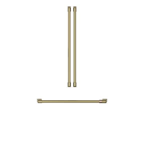【GE奇異】Café™法式對開門冰箱把手套件 - 拉絲黃銅 Brushed Brass ( CXLB3H3PMCG) 