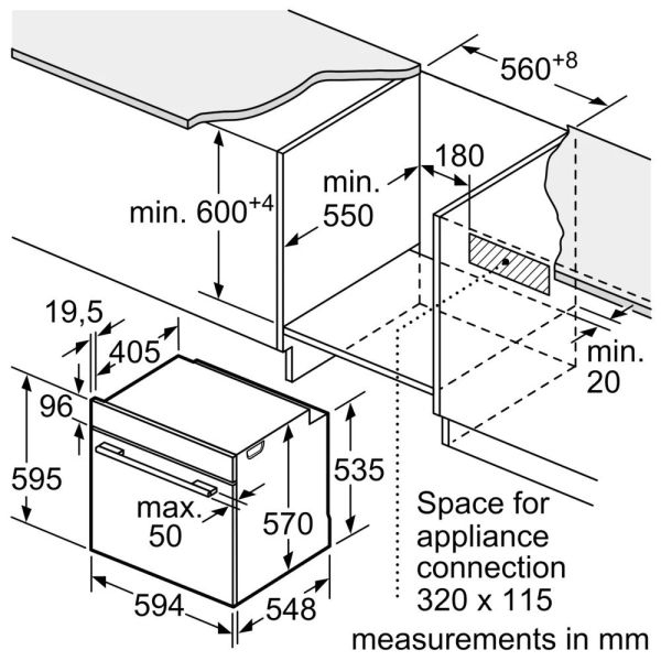 【BOSCH博世】6系列 嵌入式烤箱  (HBG578ES3) 
